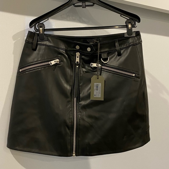 All Saints Skirts All Saints Tarren Leather Skirt Poshmark